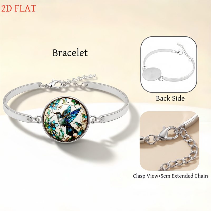 5pcs Hummingbird and Flower Ladies Jewelry Set